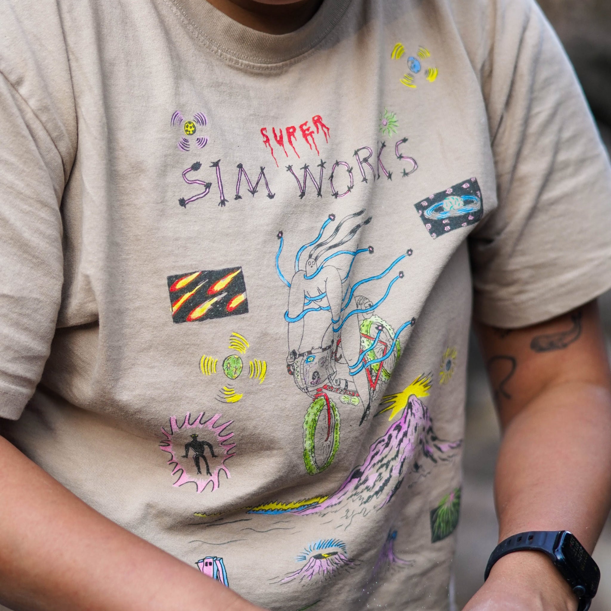 Ghooost x SW Ride Me to the Moon Tee – SimWorks USA